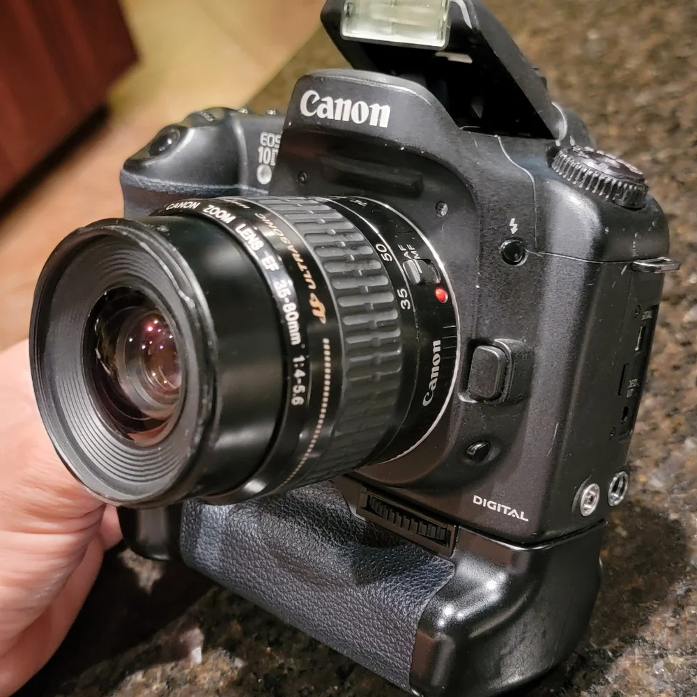 Canon EOS 10D 6.3MP Digital SLR Camera - Black Canon Ultra Sonic 35-80mm Lens